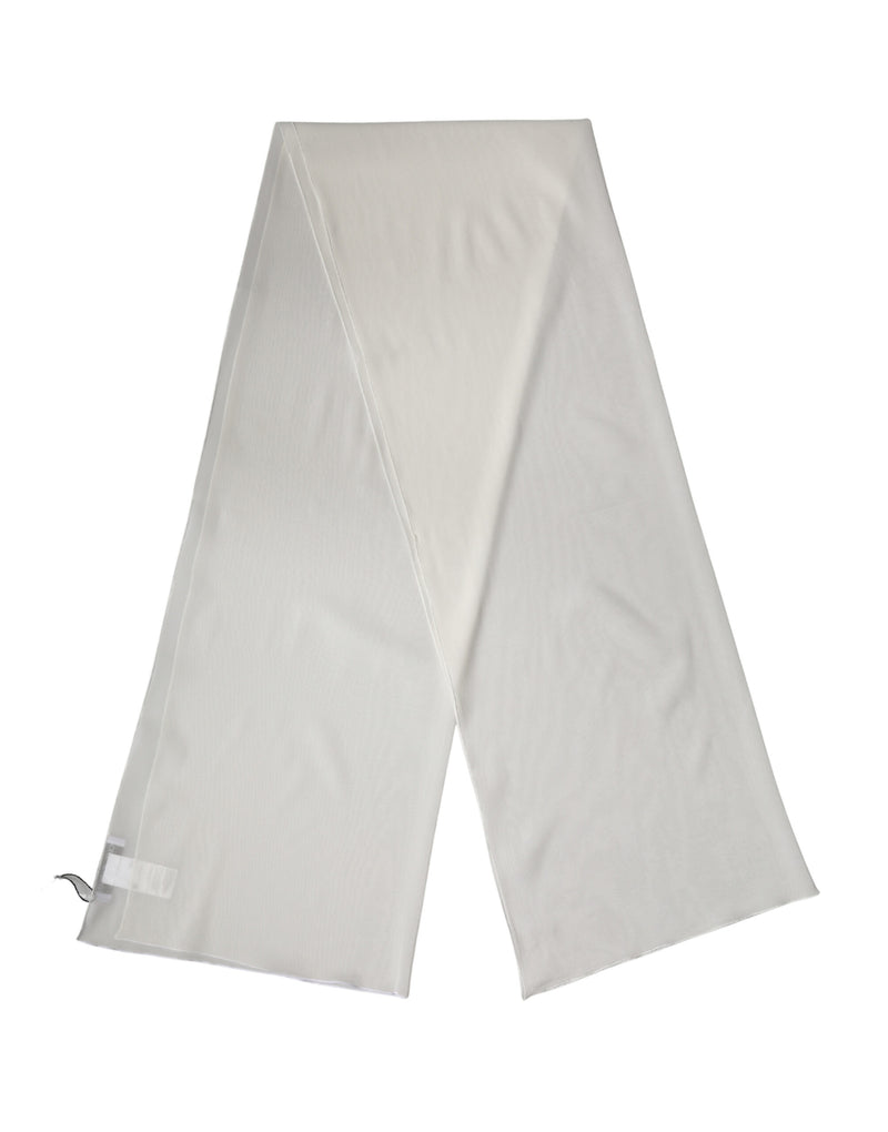 Dolce & Gabbana Off White Silk Neck Wrap Shawl Scarf