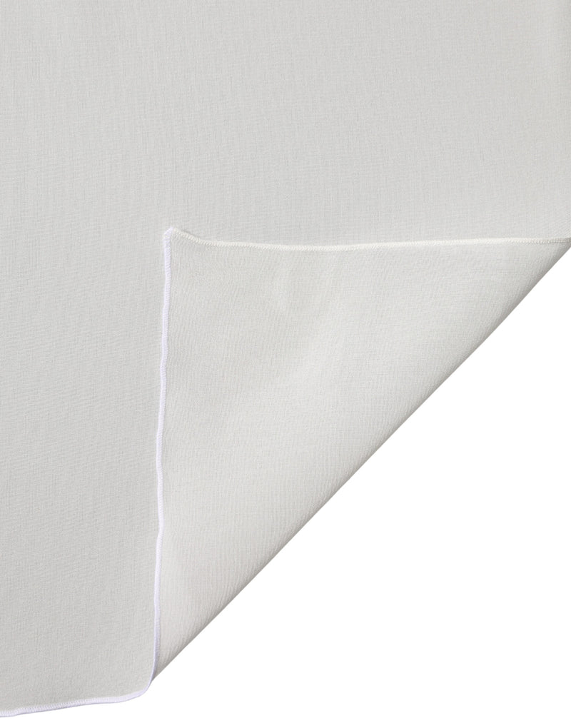 Dolce & Gabbana Off White Silk Neck Wrap Shawl Scarf