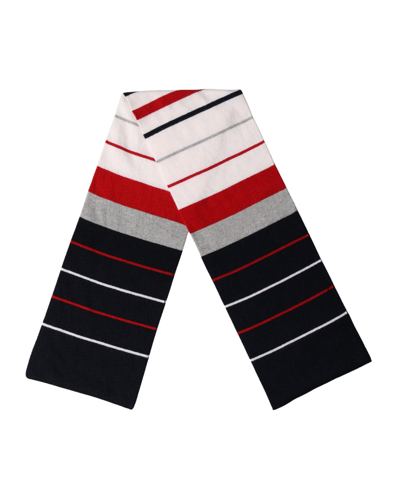Dolce & Gabbana Multicolor Stripes Shawl Neck Wrap Scarf