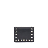 Valentino Garavani Black Calf Leather Bos Taurus Wallet