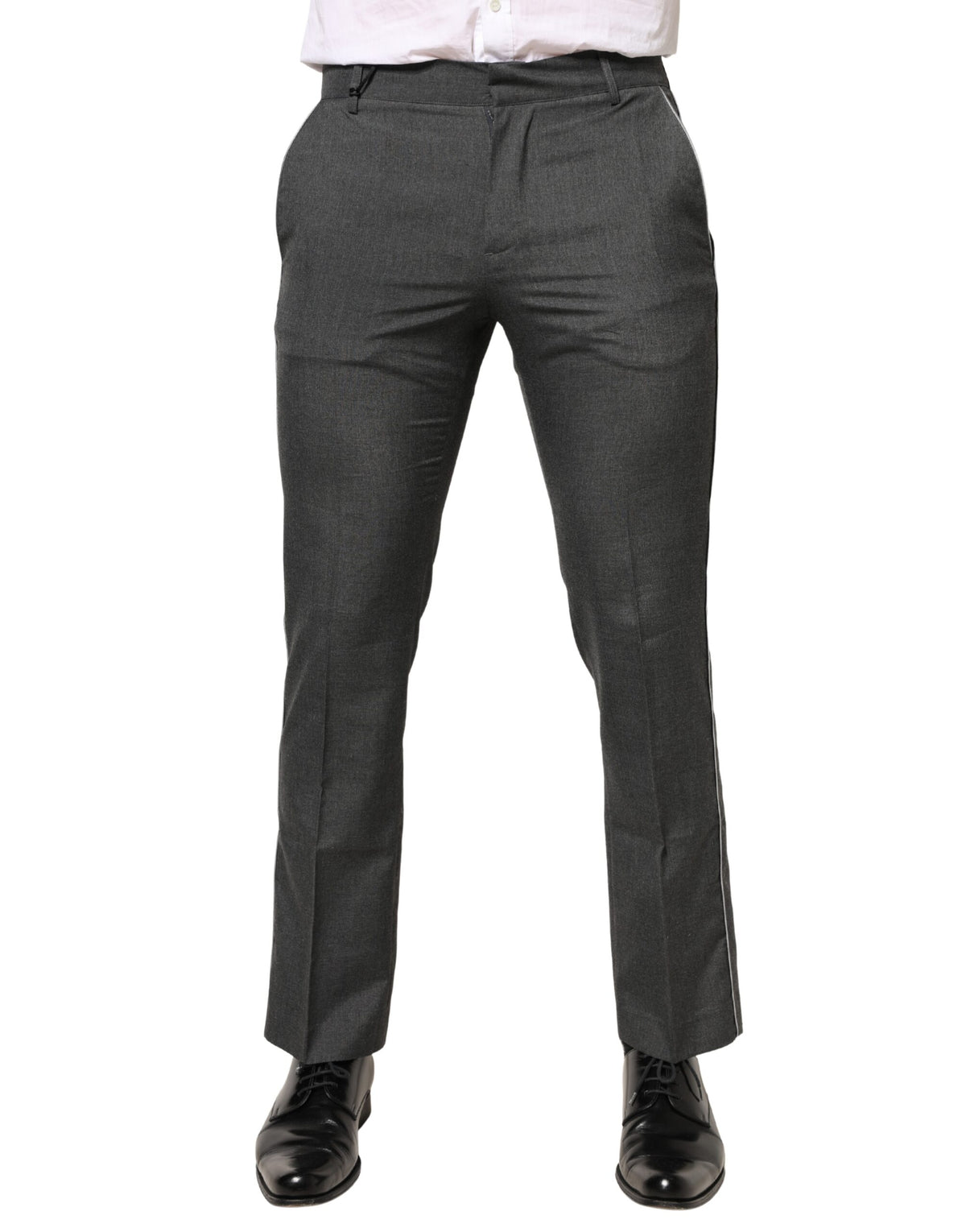Daniele Alessandrini Gray Formal Dress Trouser Pants for Men
