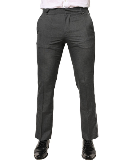 Pantalon habillé gris en polyester Daniele Alessandrini