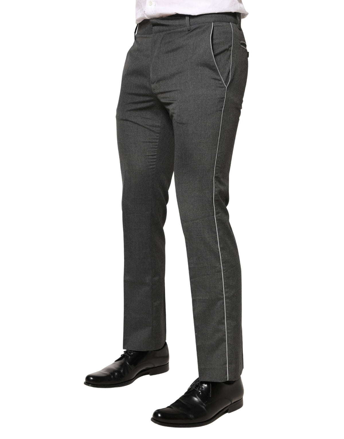 Daniele Alessandrini Gray Formal Dress Trouser Pants for Men