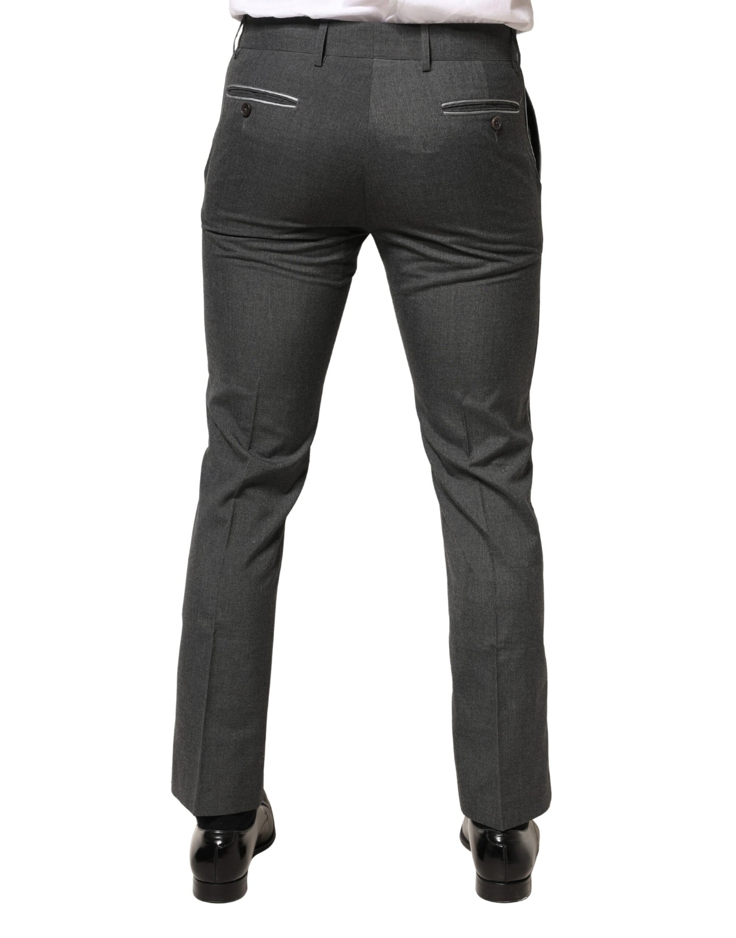 Pantalon habillé gris en polyester Daniele Alessandrini