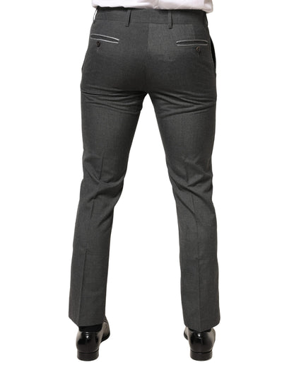 Pantalon habillé gris en polyester Daniele Alessandrini