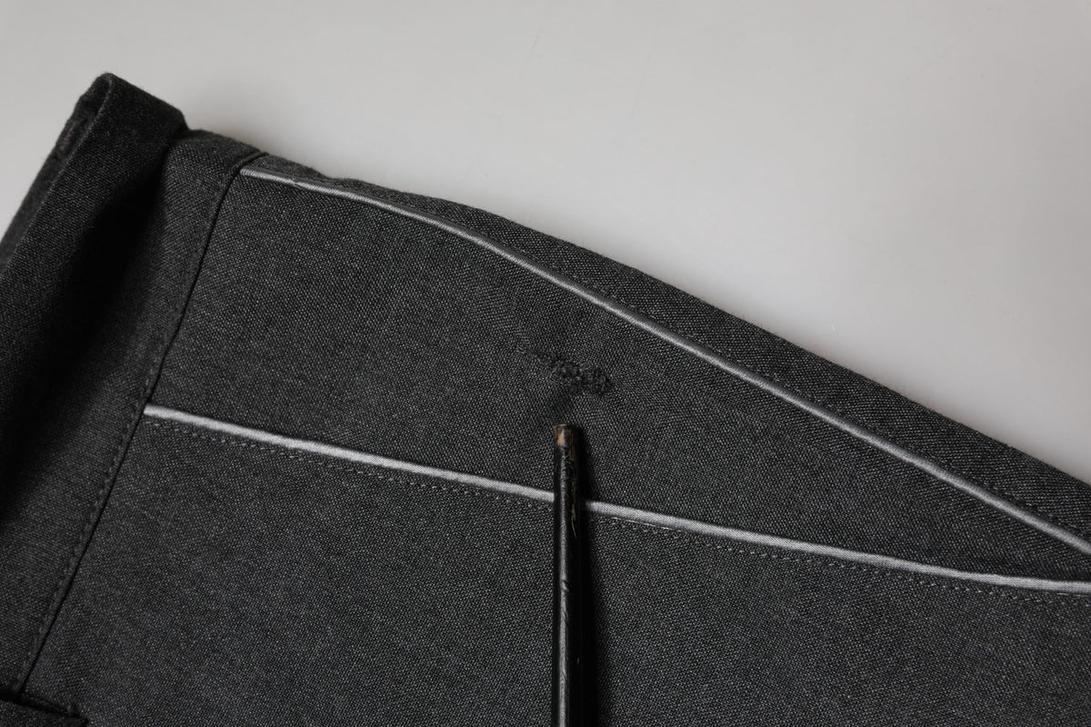 Daniele Alessandrini Gray Formal Dress Trouser Pants for Men