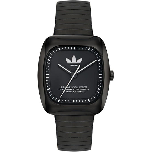 Adidas Black Stainless Steel Dress Watch