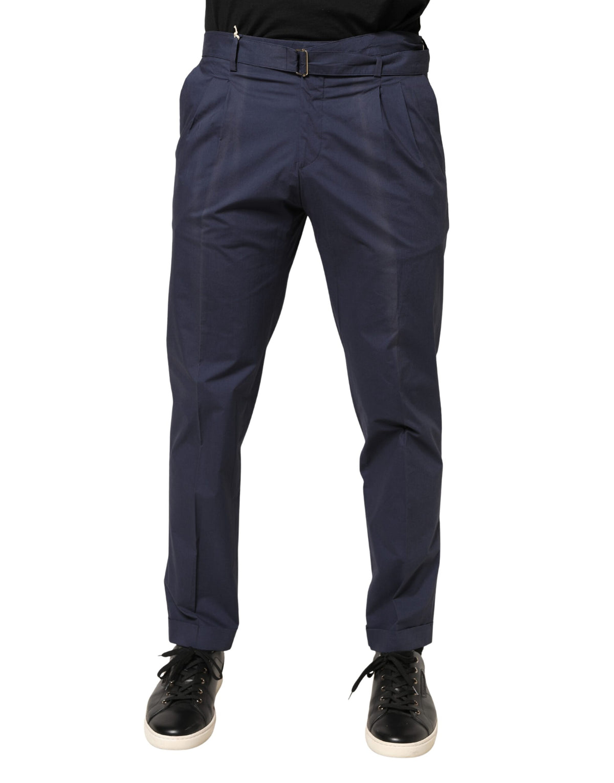 Briglia 1949 Dark Blue Wool Straight Formal Dress Trouser Pants