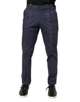Briglia 1949 Dark Blue Wool Straight Formal Dress Trouser Pants