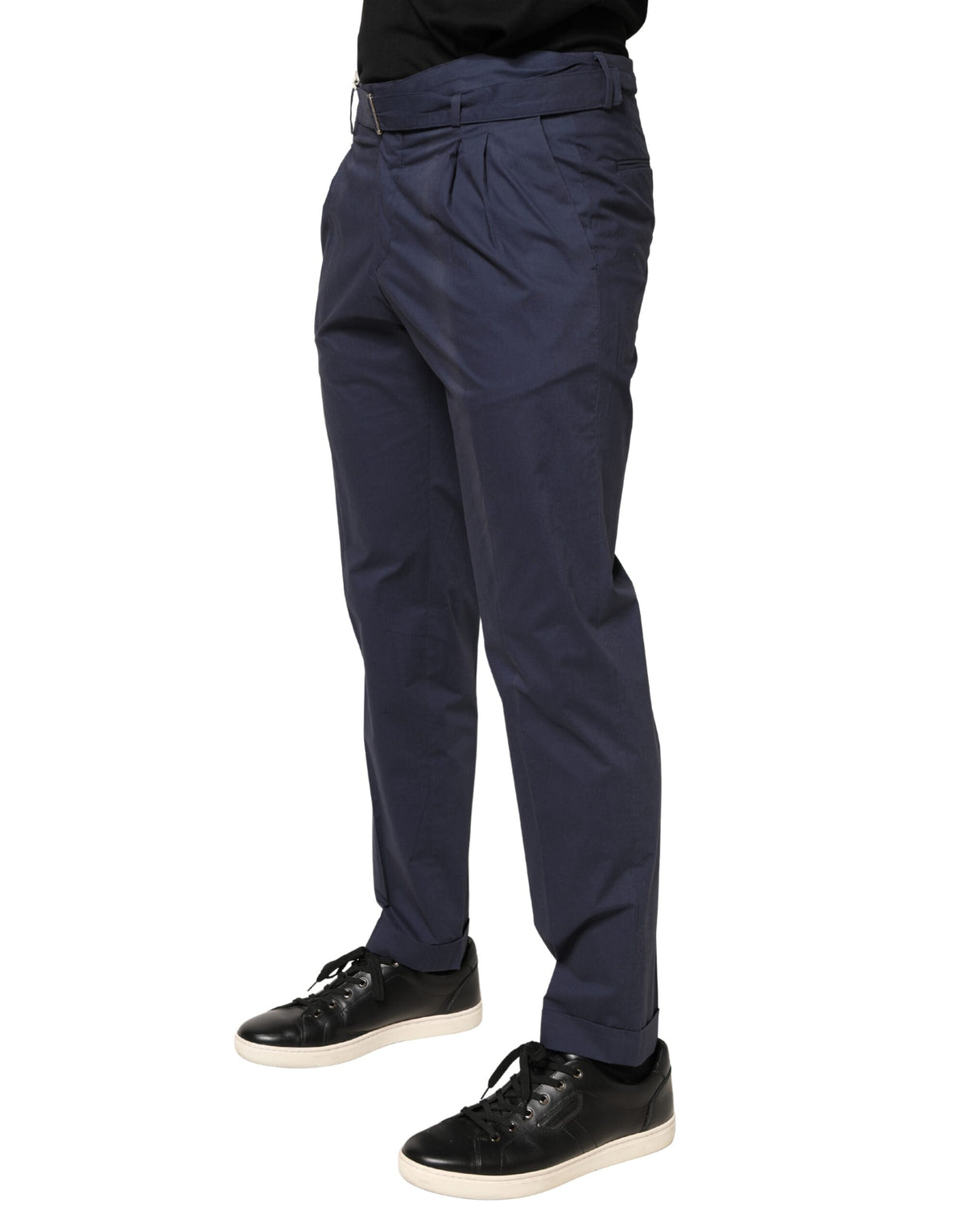 Briglia 1949 Dark Blue Wool Straight Formal Dress Trouser Pants
