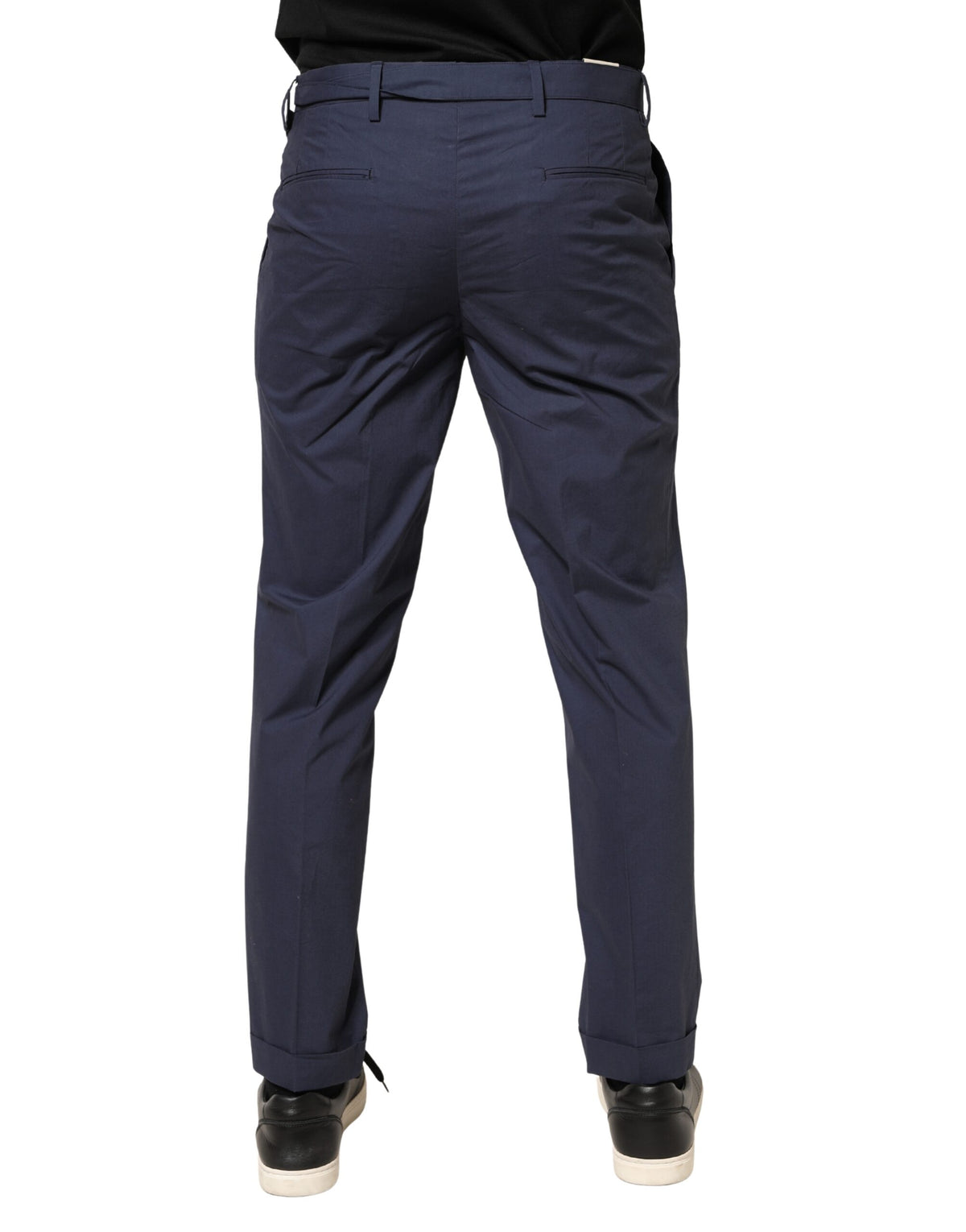 Briglia 1949 Dark Blue Wool Straight Formal Dress Trouser Pants