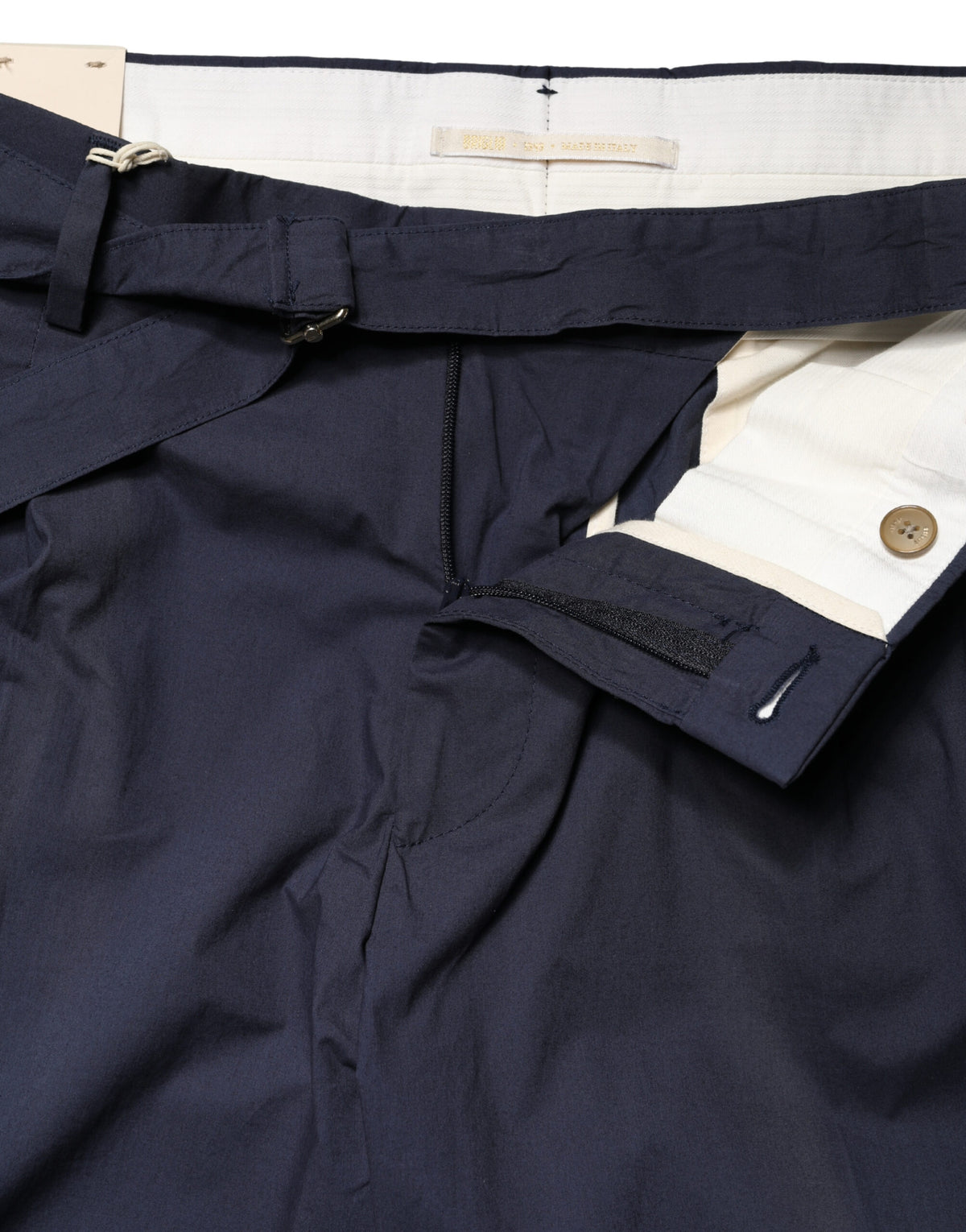 Briglia 1949 Dark Blue Wool Straight Formal Dress Trouser Pants