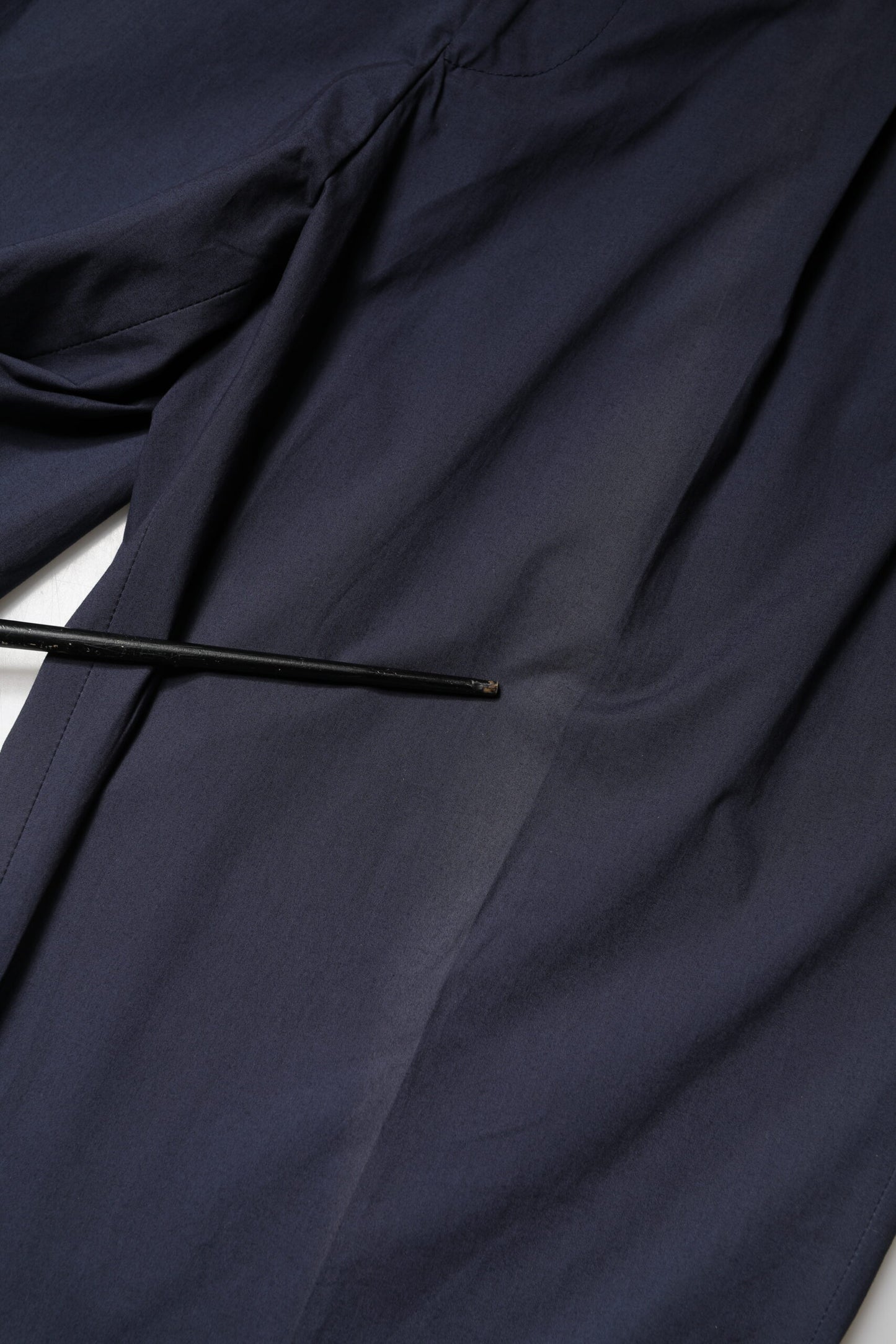 Pantalon de costume droit en laine bleu foncé Briglia 1949