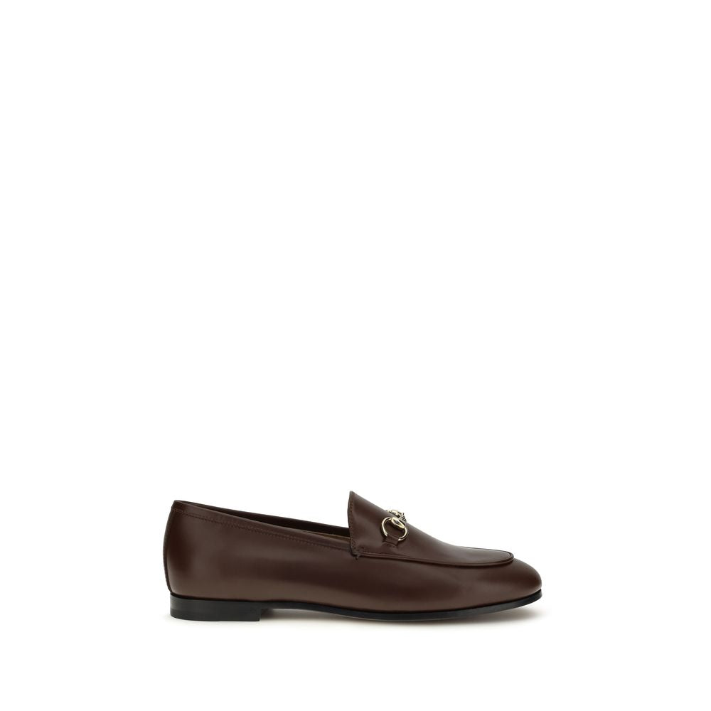 Gucci Brown Calf Leather Bos Taurus Slip-On Loafers