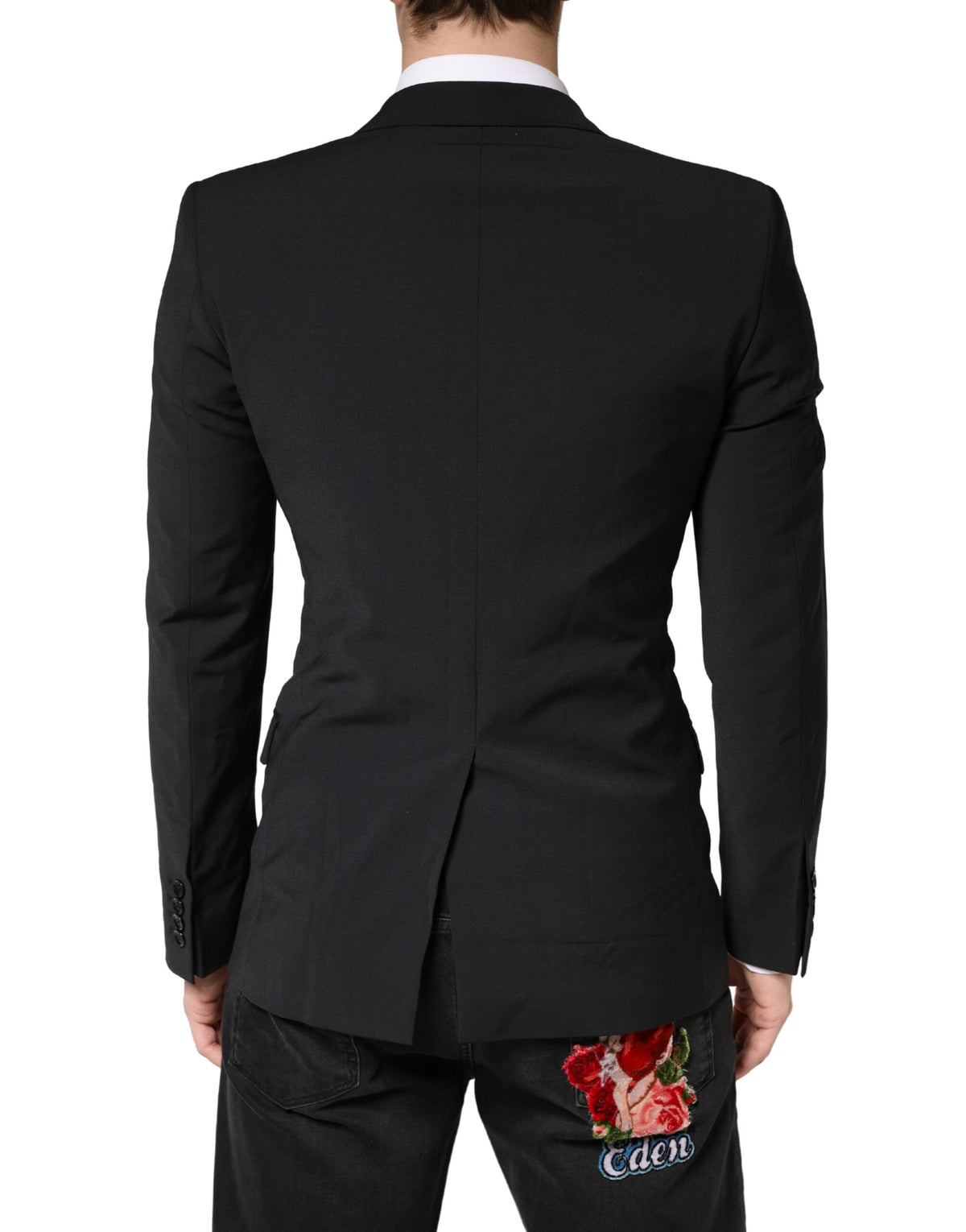Veste de smoking Dolce &amp; Gabbana MARTINI noire à simple boutonnage