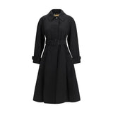 Burberry Ellingham Black Cotton Trench Coat - Timeless Elegance