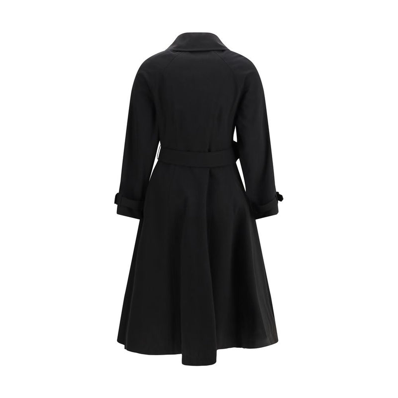Burberry Ellingham Black Cotton Trench Coat - Timeless Elegance