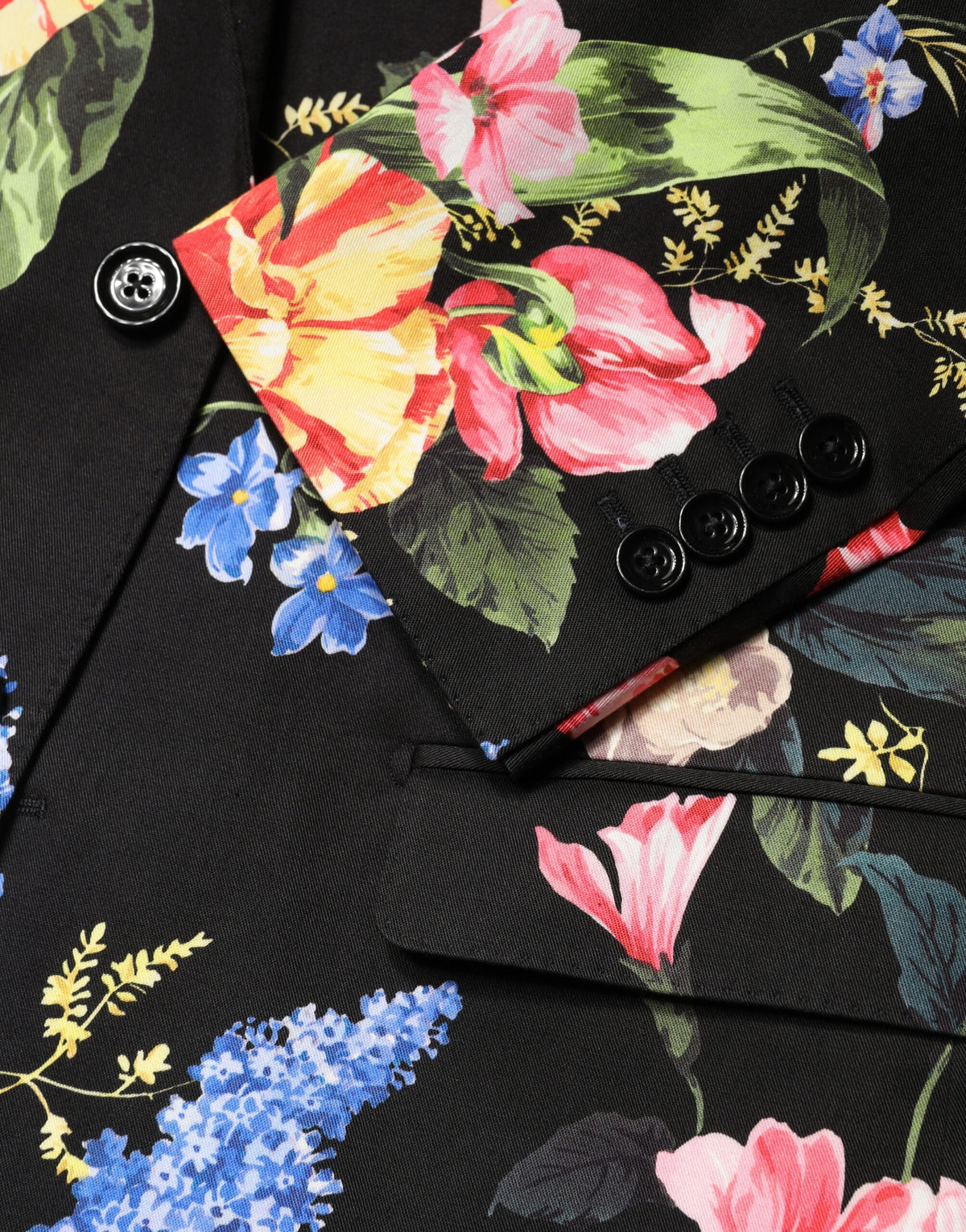 Dolce & Gabbana Black Floral Single Breasted MARTINI Suit