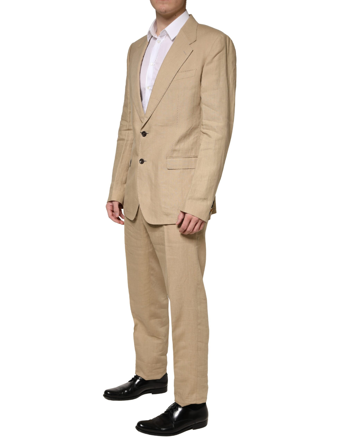 Dolce & Gabbana TAORMINA Beige Single Breasted Formal Suit