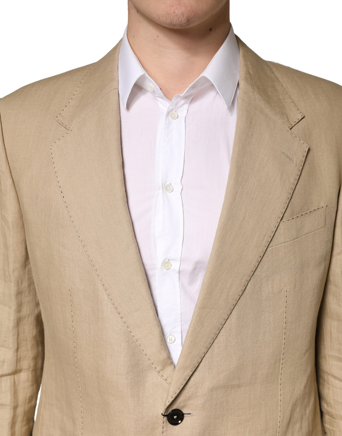 Dolce & Gabbana TAORMINA Beige Single Breasted Formal Suit
