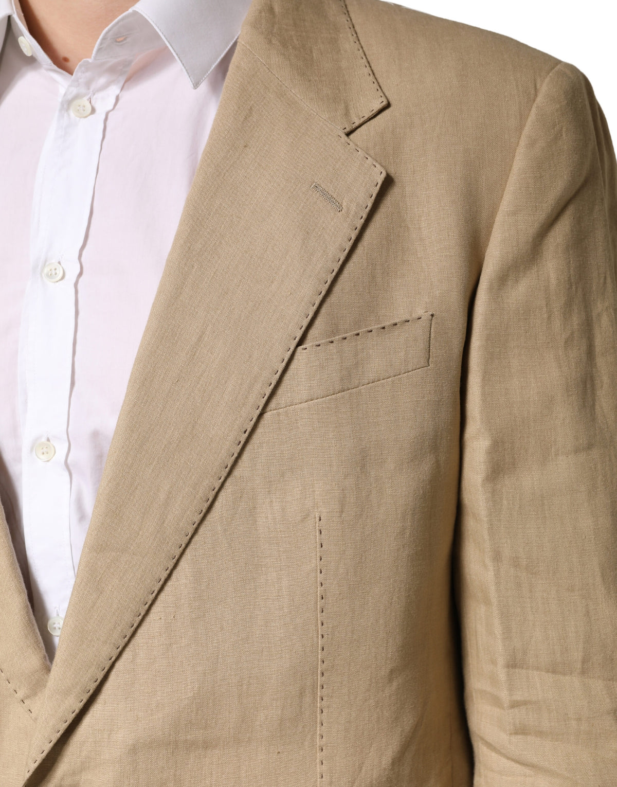 Dolce & Gabbana TAORMINA Beige Single Breasted Formal Suit