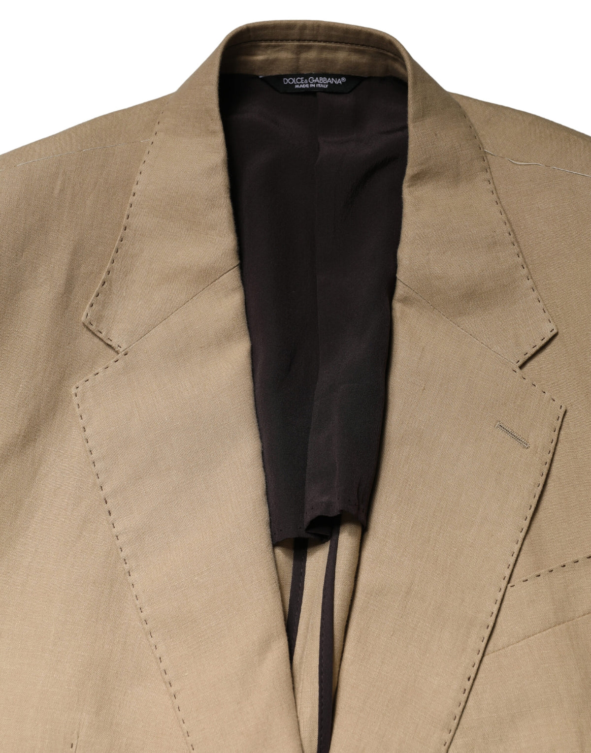 Dolce & Gabbana TAORMINA Beige Single Breasted Formal Suit