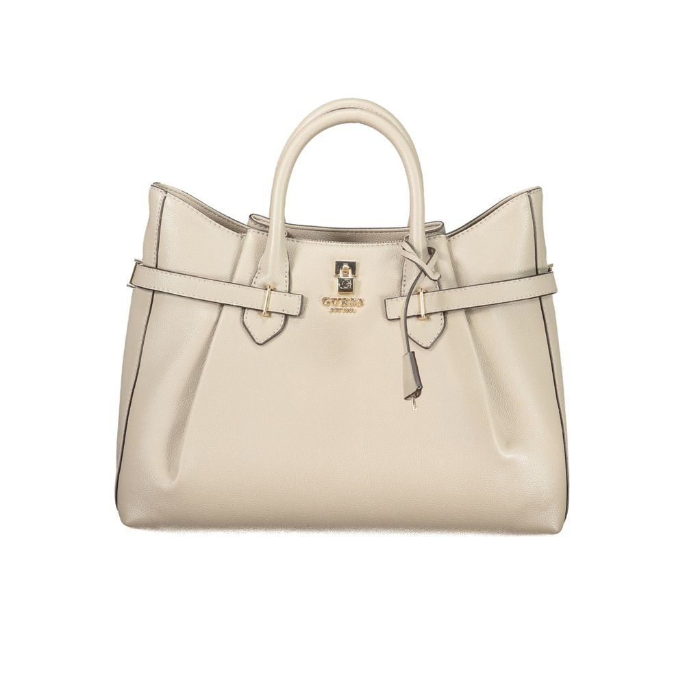 Guess Jeans Beige Polyurethane Women's Handbag