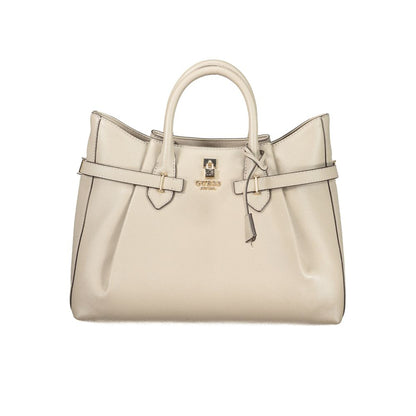 Guess Jeans Beige Polyurethane Women's Handbag