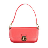 Coccinelle U4K C-Me Lock Bag - Sac à main en cuir rouge pour femmes