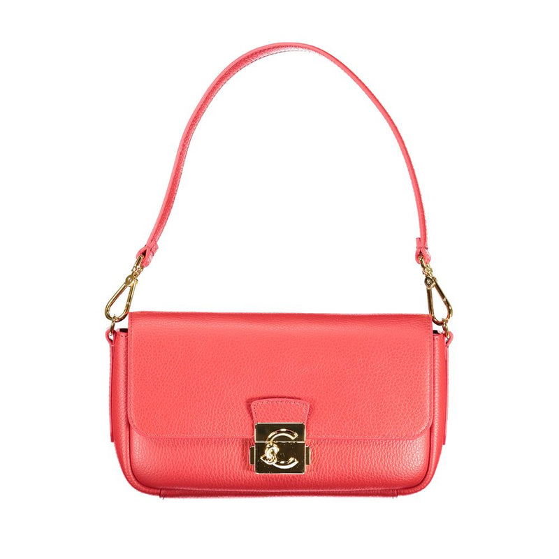 Coccinelle U4K C-Me Lock Bag - Sac à main en cuir rouge pour femmes