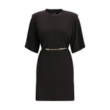 PINKO Allie Black Acetate Casual Dress - Elegant & Versatile