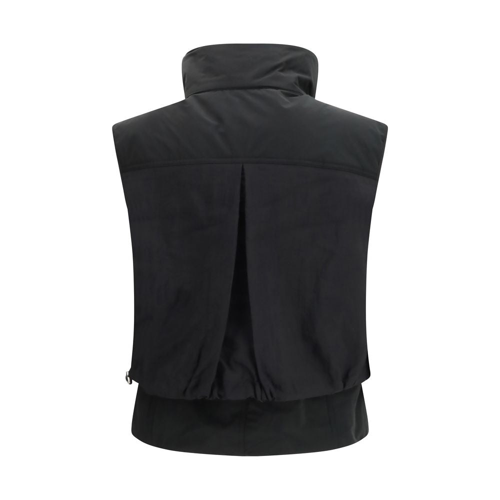 PINKO Geraldine Black Sleeveless Nylon Jacket