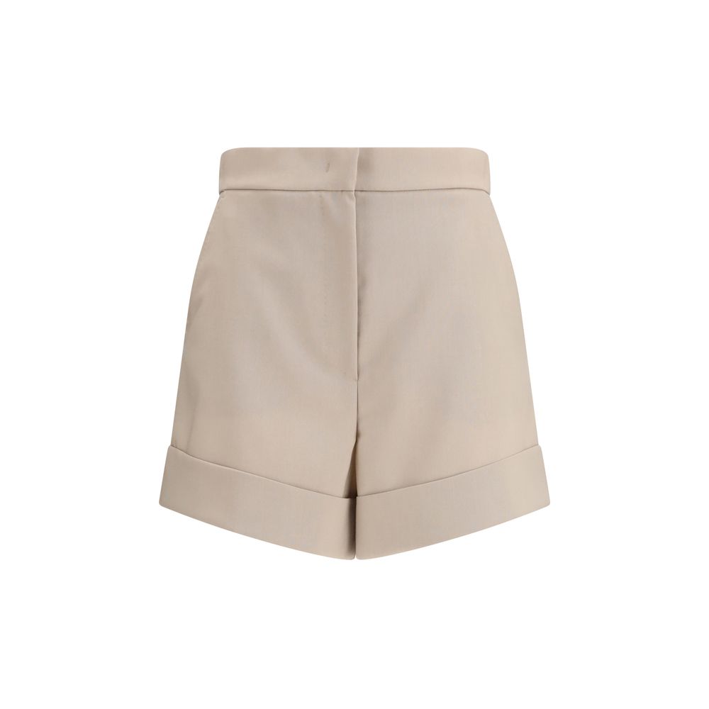 Max Mara Bicolor Fleece Wool Shorts - Élégance et Confort