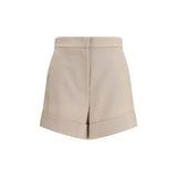 Max Mara Bicolor Fleece Wool Shorts - Élégance et Confort