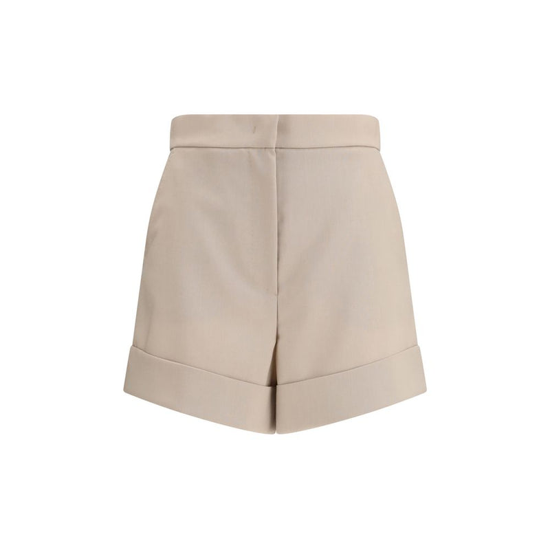 Max Mara Bicolor Fleece Wool Shorts for Women