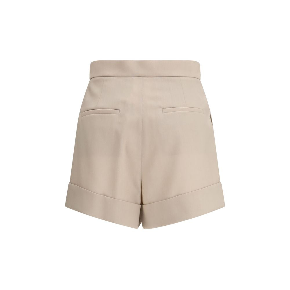Max Mara Bicolor Fleece Wool Shorts - Élégance et Confort