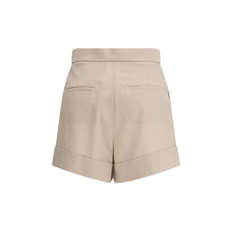 Max Mara Bicolor Fleece Wool Shorts for Women