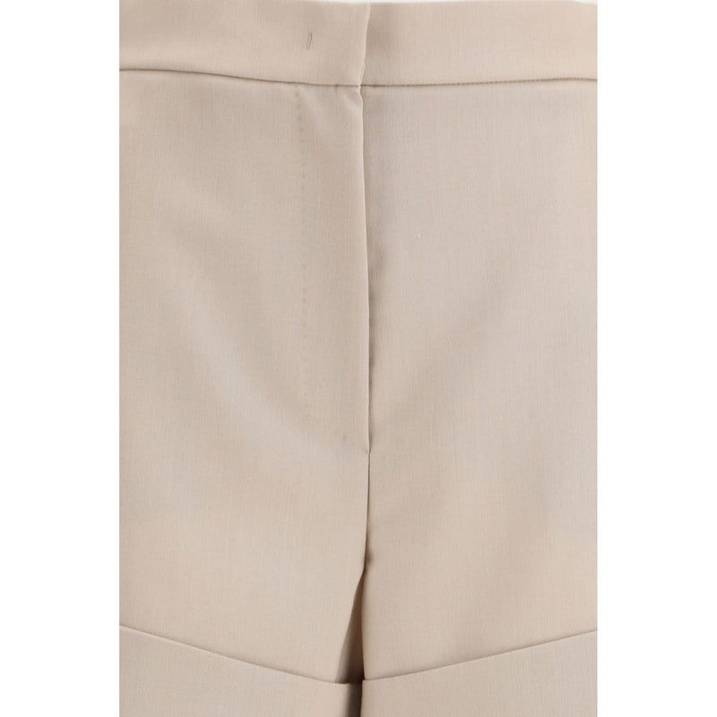 Max Mara Bicolor Fleece Wool Shorts for Women