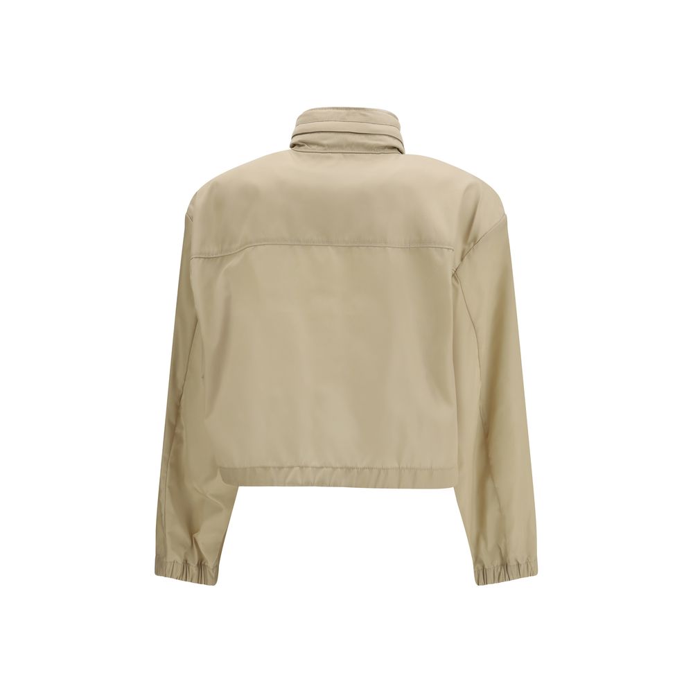 Prada Beige Recycled Polyamide Shell Jacket - Modern & Functional