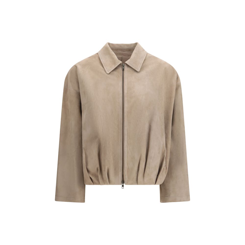 Salvatore Santoro Beige Lamb Ovis Aries Coat - Luxurious Elegance