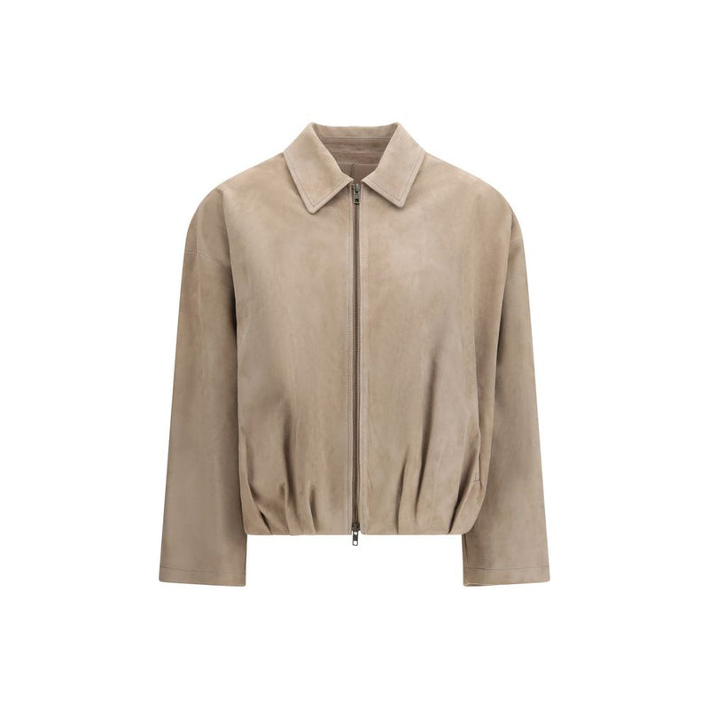 Salvatore Santoro Beige Lamb Ovis Aries Coat - Luxurious Suede