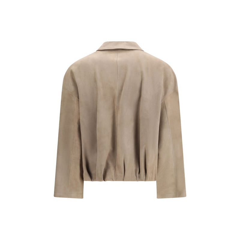 Salvatore Santoro Beige Lamb Ovis Aries Coat - Luxurious Suede