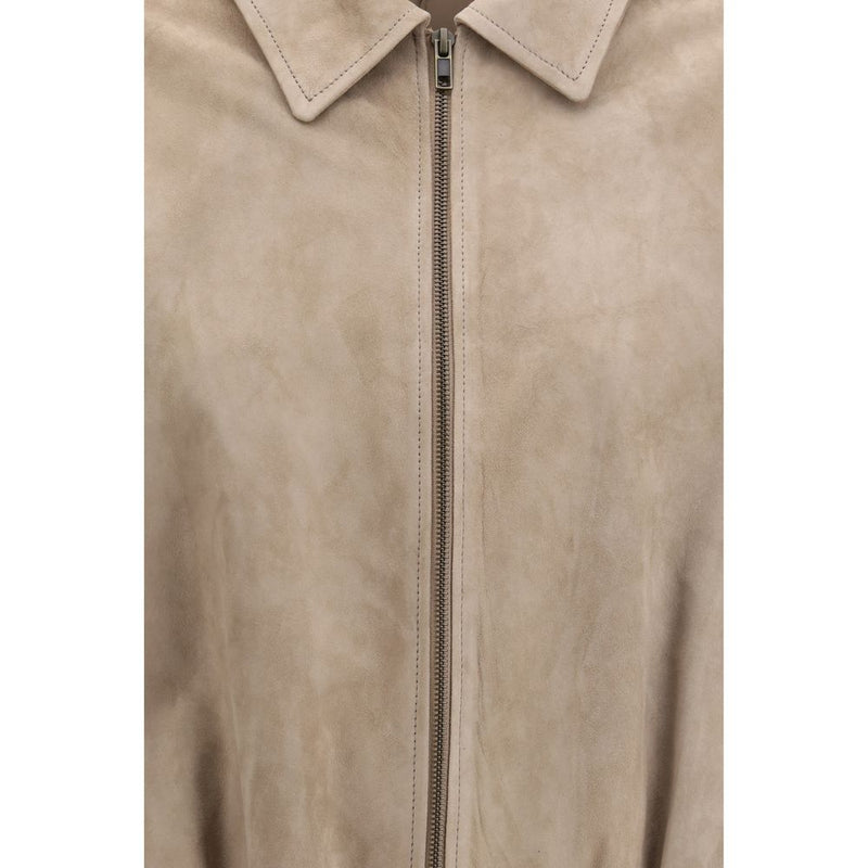 Salvatore Santoro Beige Lamb Ovis Aries Coat - Luxurious Suede