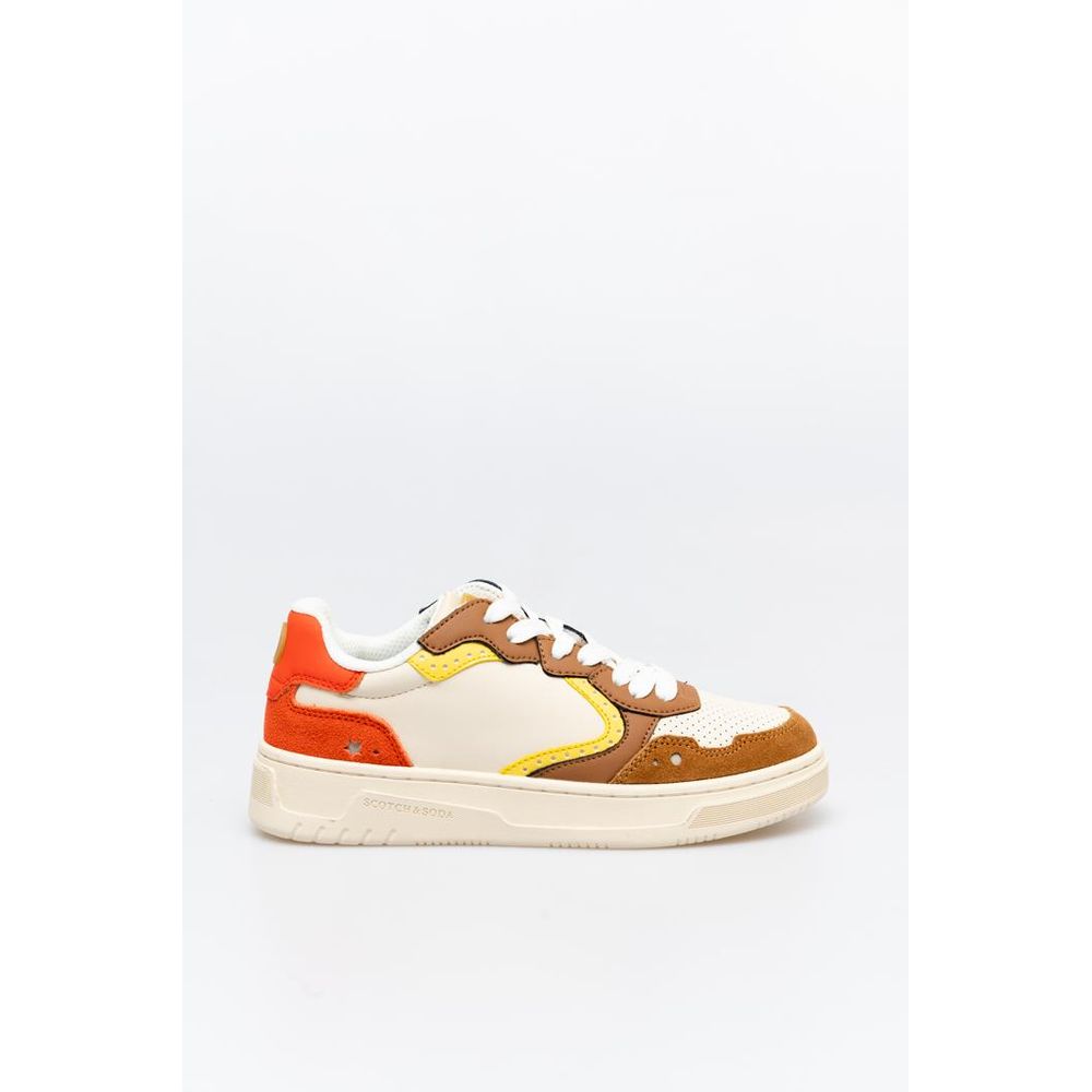 Scotch & Soda Multicolor Cowhide Low Top Sneakers for Women