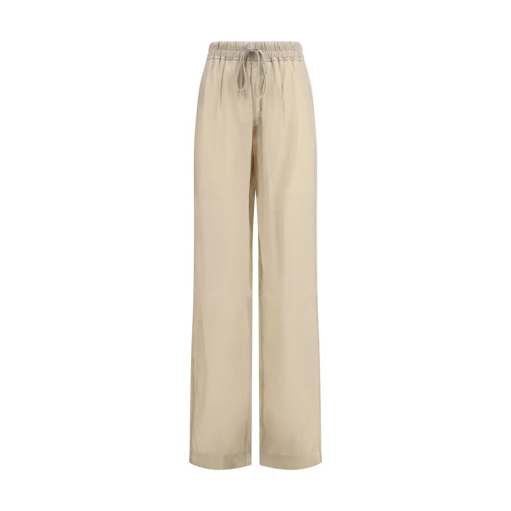 Rick Owens Dietrich Beige Copper Casual Pants for Women