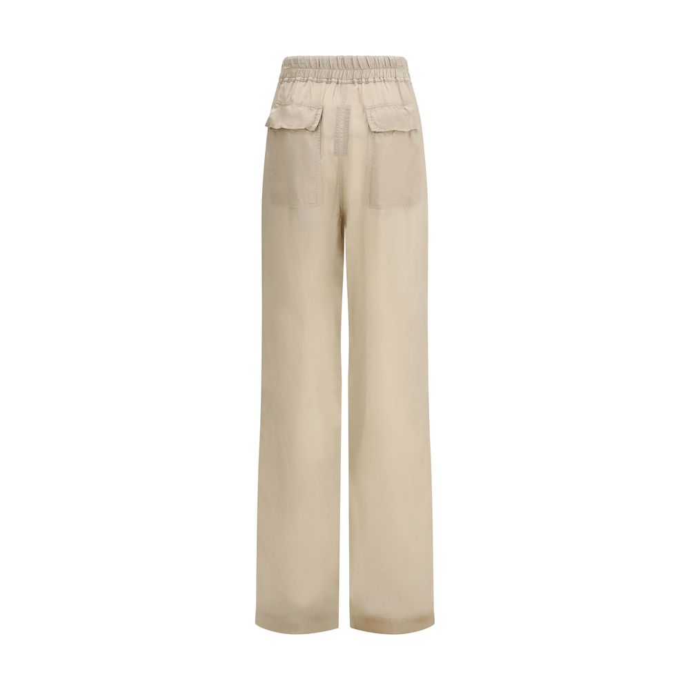 Rick Owens Dietrich Beige Copper Casual Pants for Women