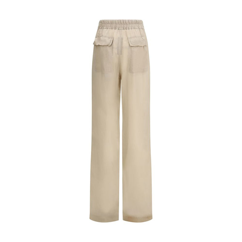 Rick Owens Dietrich Beige Copper Casual Pants for Women