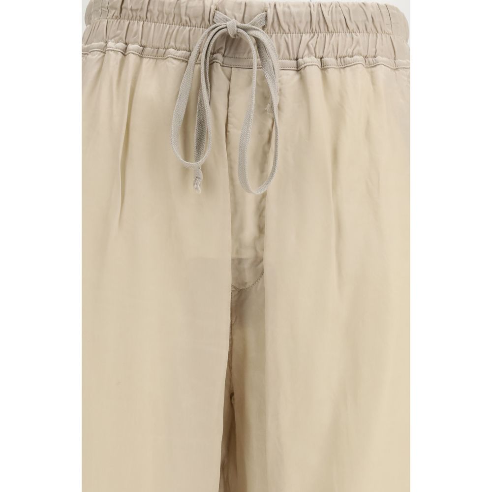Rick Owens Dietrich Beige Copper Casual Pants for Women