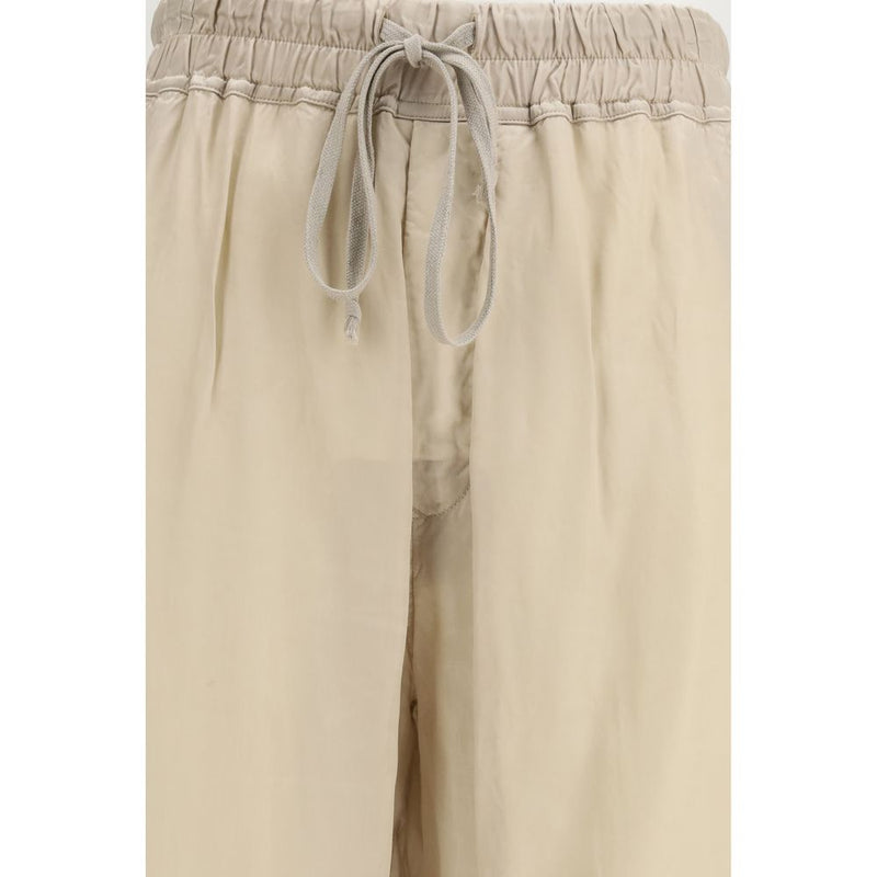 Rick Owens Dietrich Beige Copper Casual Pants for Women