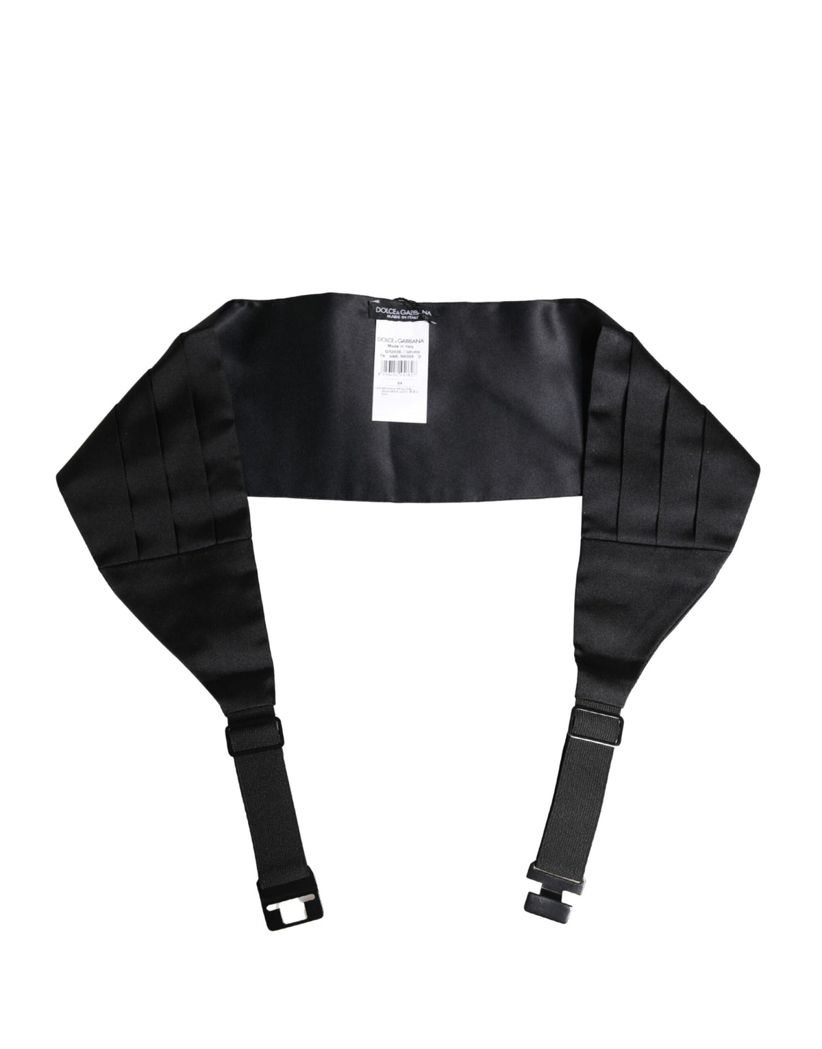 Ceinture large Dolce &amp; Gabbana noire 100 % soie